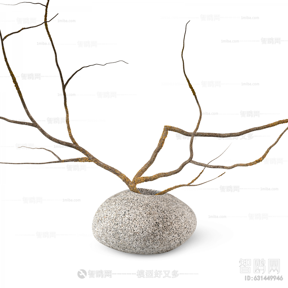 Wabi-sabi Style Dried Branch