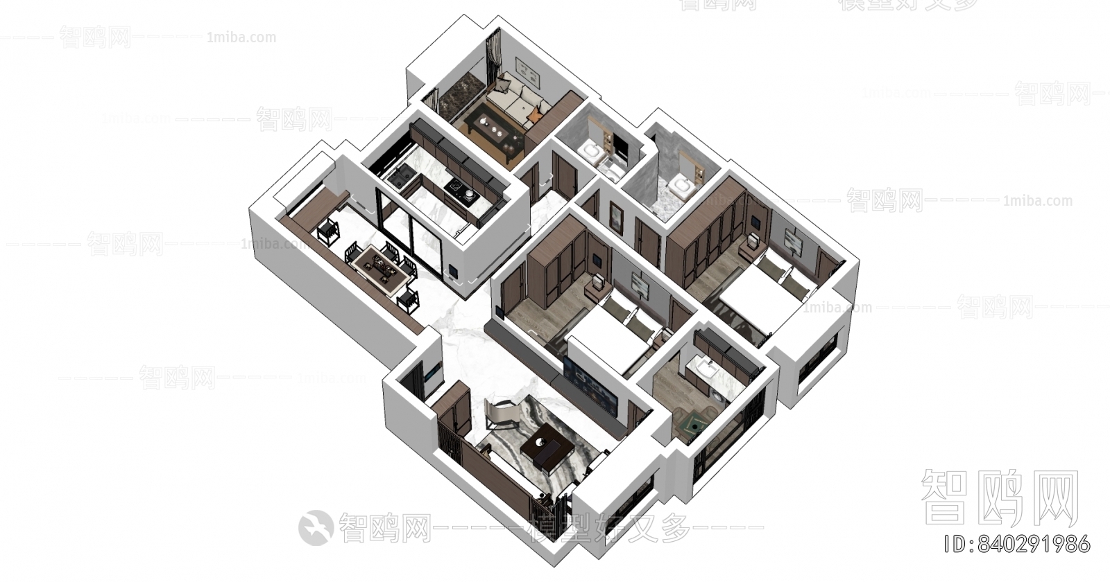New Chinese Style A Bird's-eye View Of Home Decoration