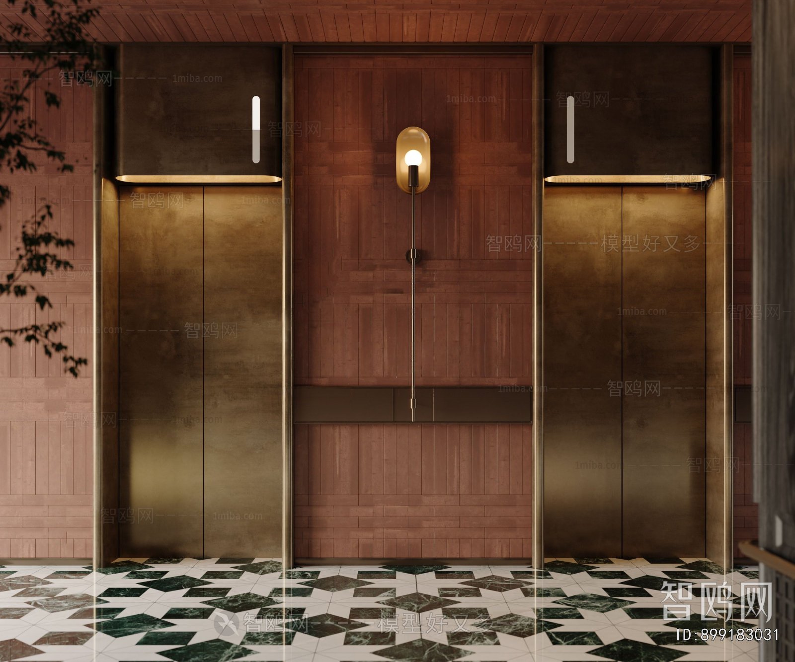 Modern Office Elevator Hall