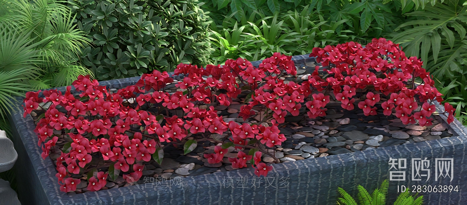 Modern Flowers And Grass
