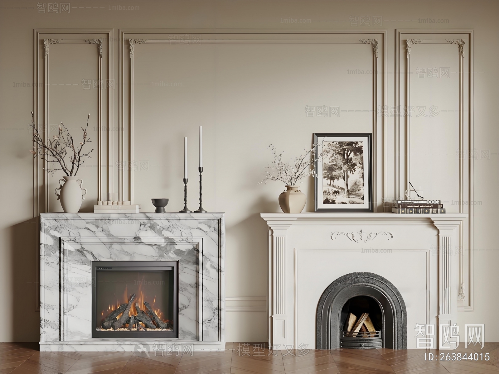 French Style Fireplace