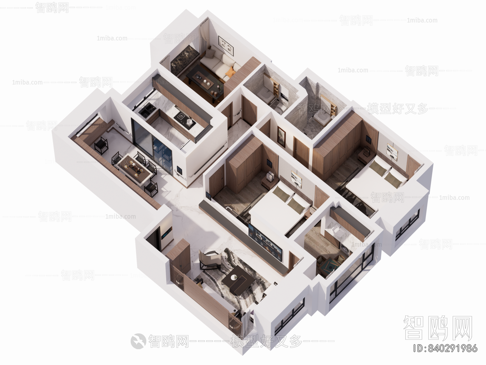 New Chinese Style A Bird's-eye View Of Home Decoration