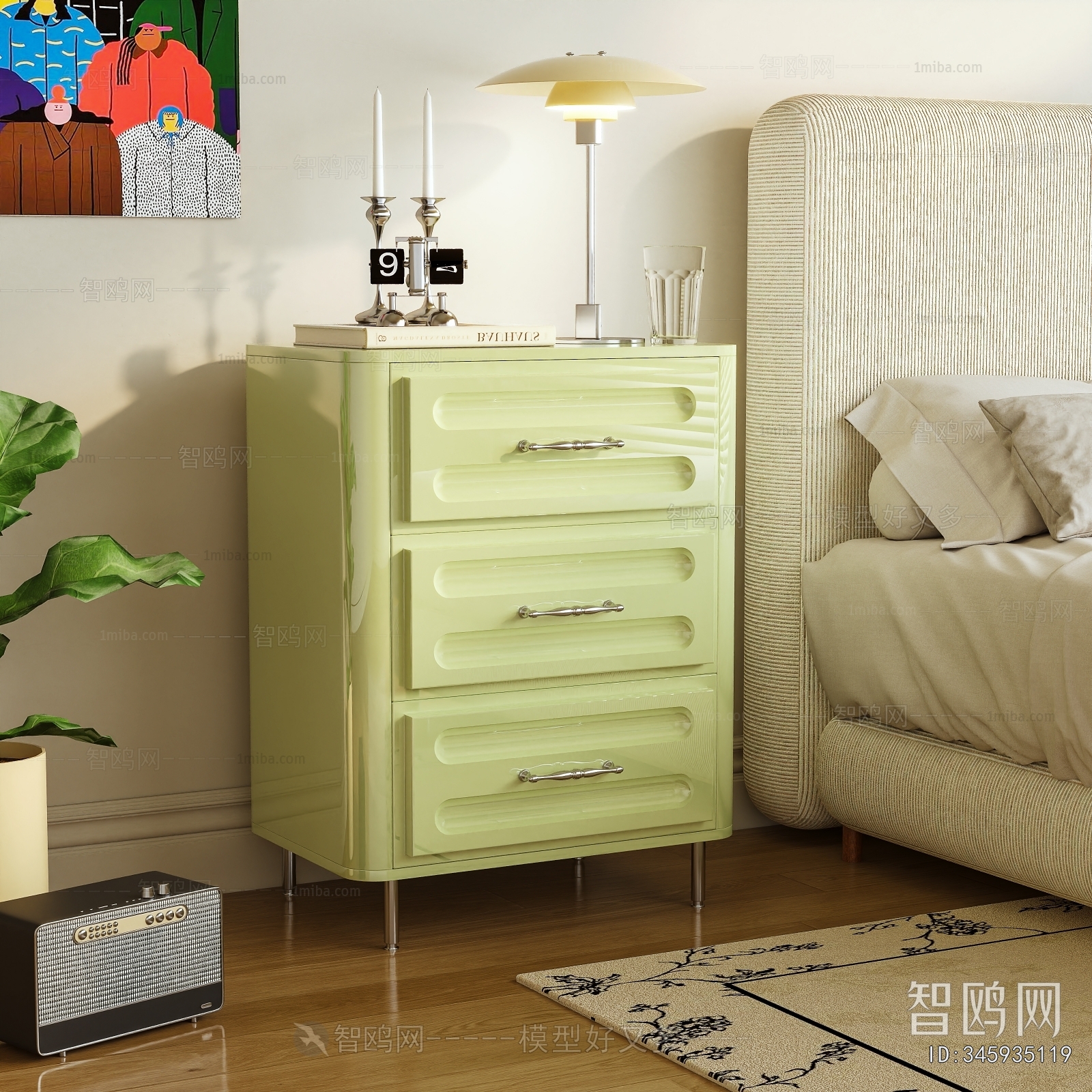 Modern Bedside Cupboard