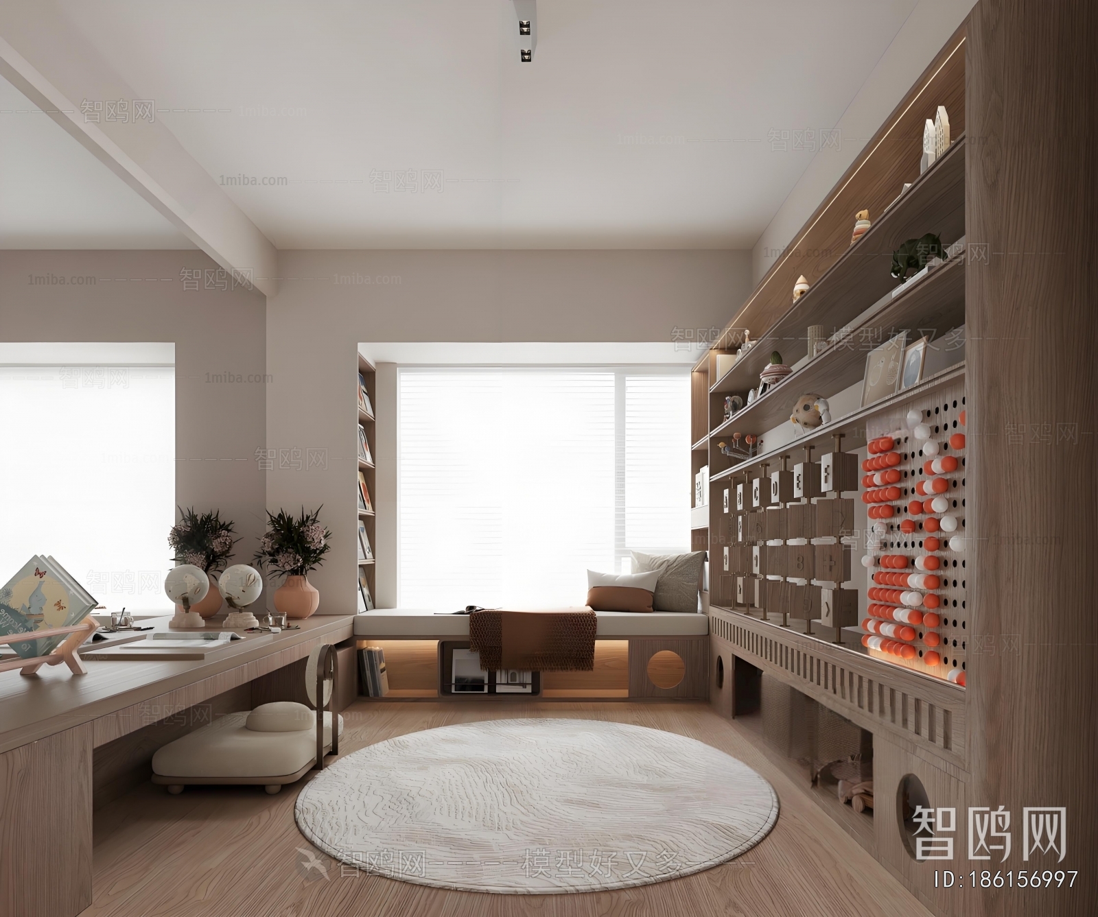 Modern Children's Room Activity Room