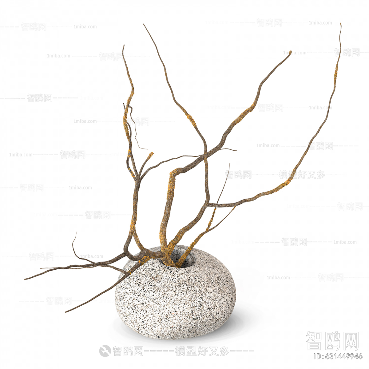 Wabi-sabi Style Dried Branch