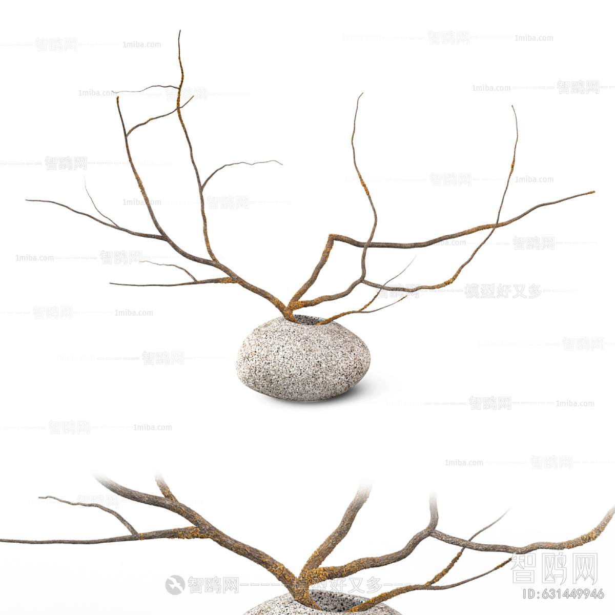 Wabi-sabi Style Dried Branch