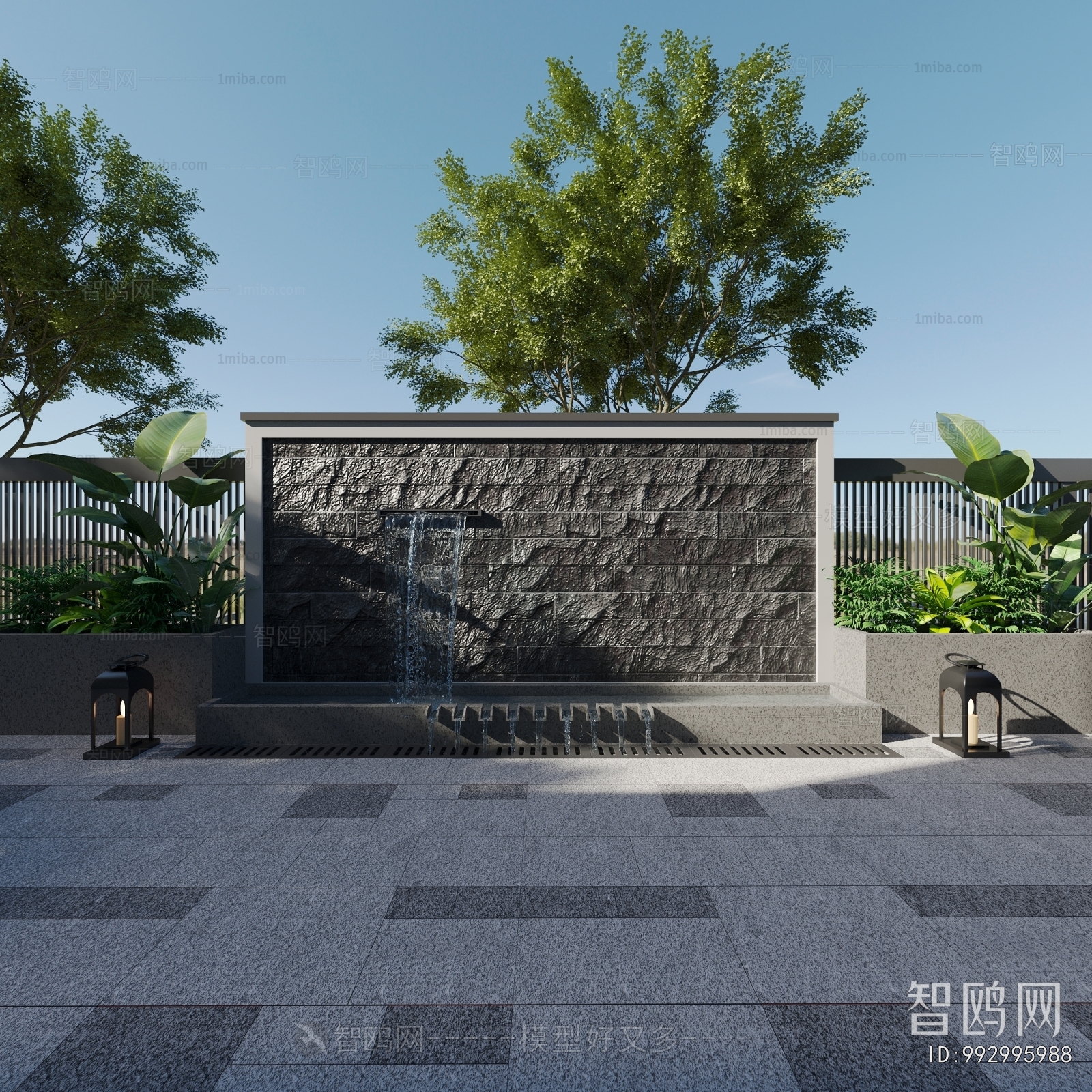 Modern Courtyard/landscape