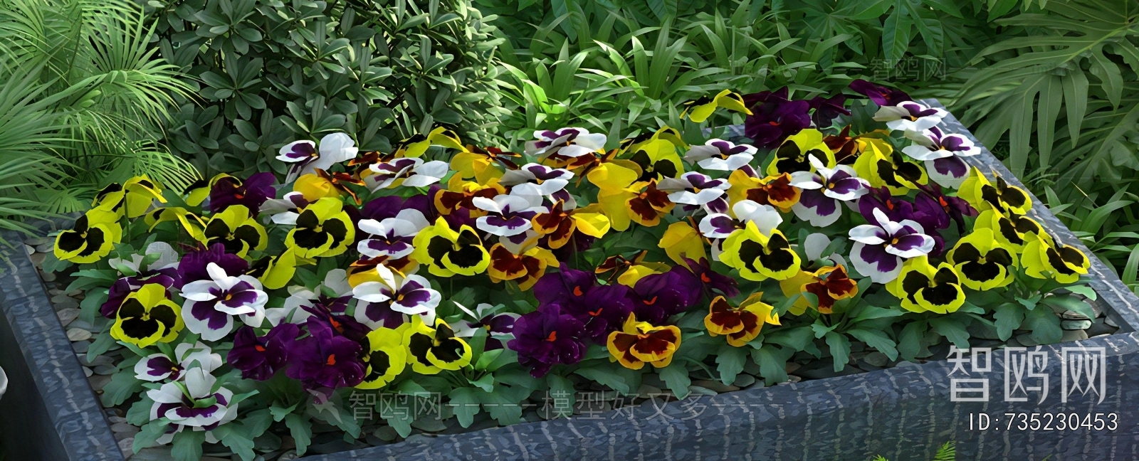 Modern Flowers And Grass