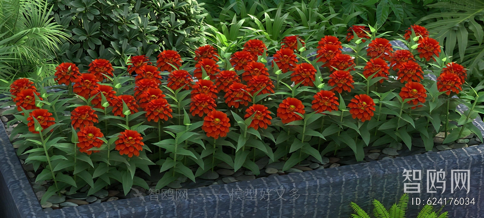 Modern Flowers And Grass