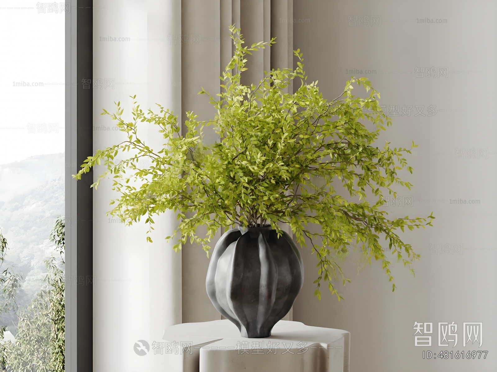 Modern Aquatic Green Plant