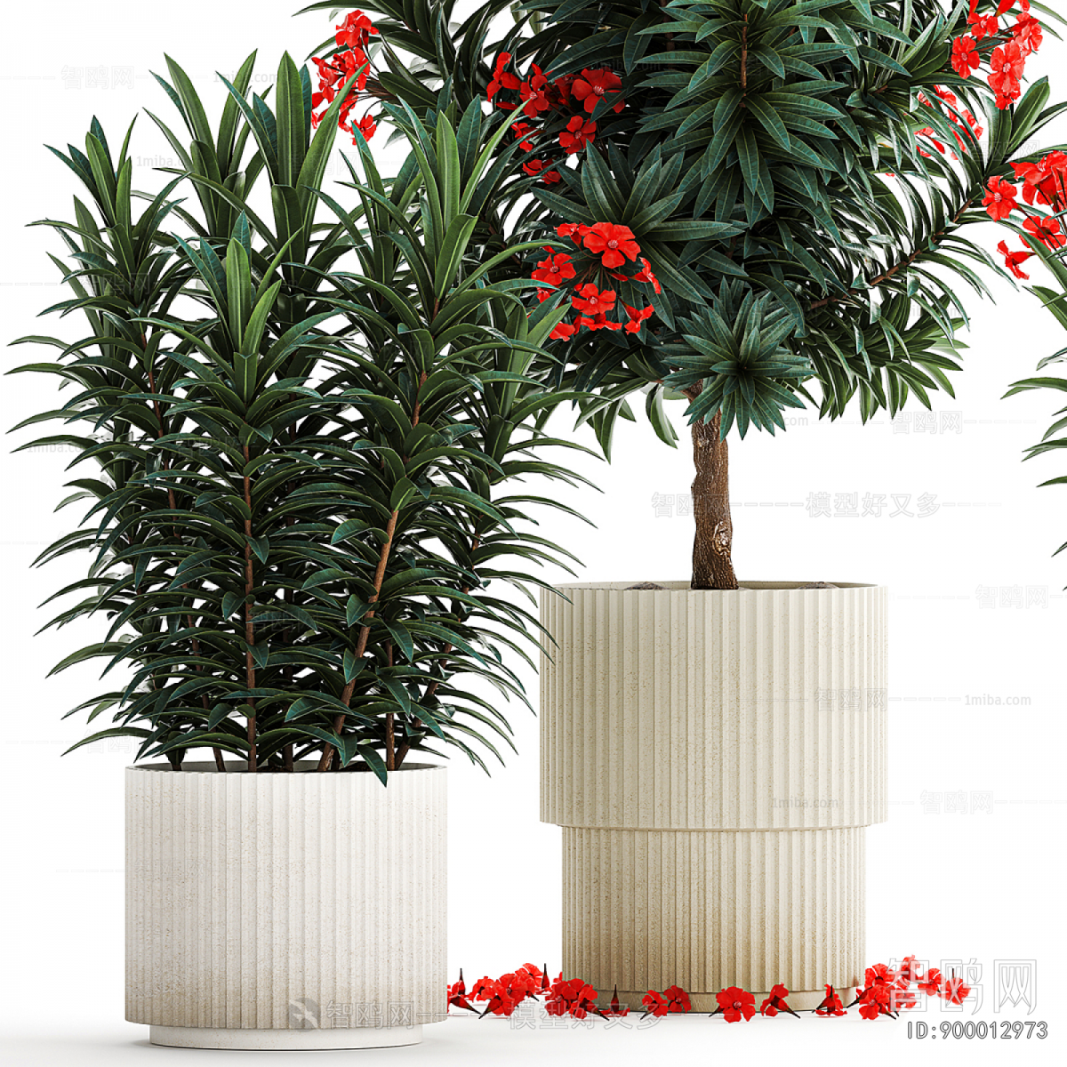 Modern Ground Green Plant Potted Plants