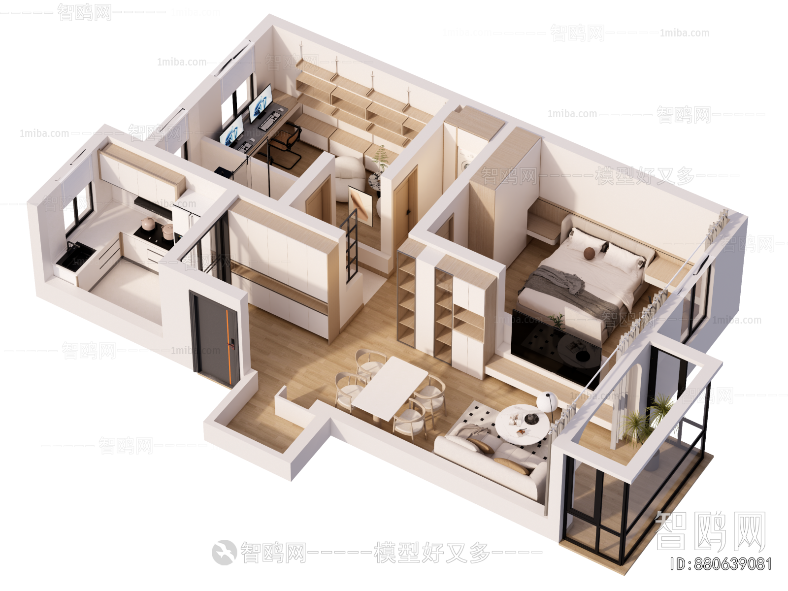 Modern A Bird's-eye View Of Home Decoration