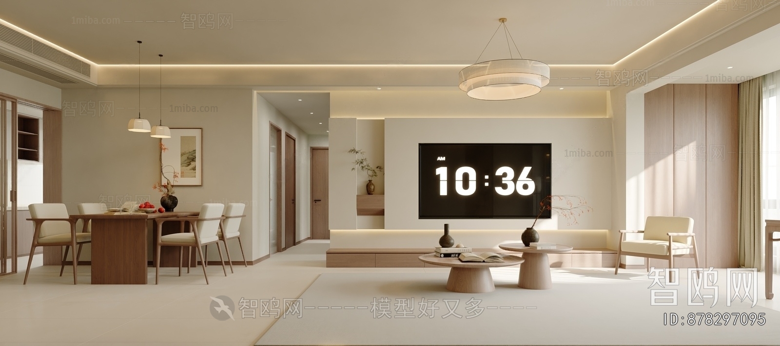 New Chinese Style A Living Room