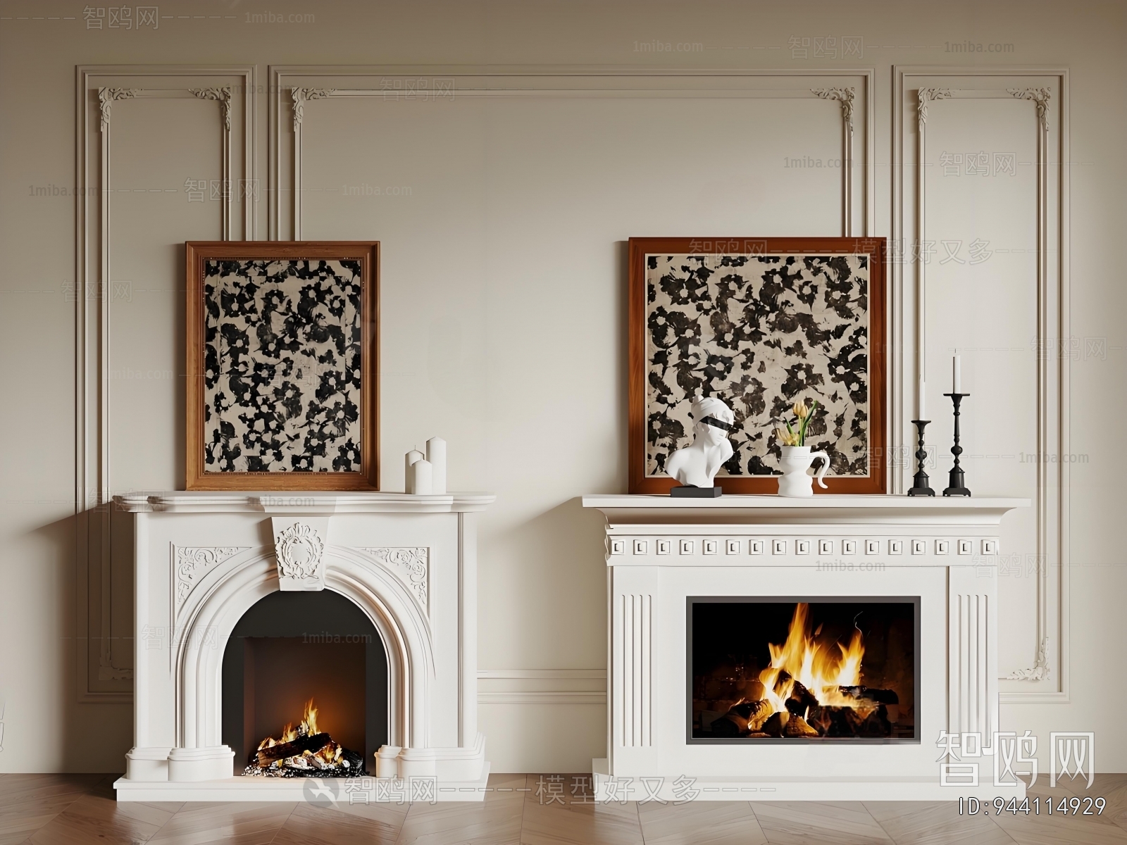 French Style Fireplace