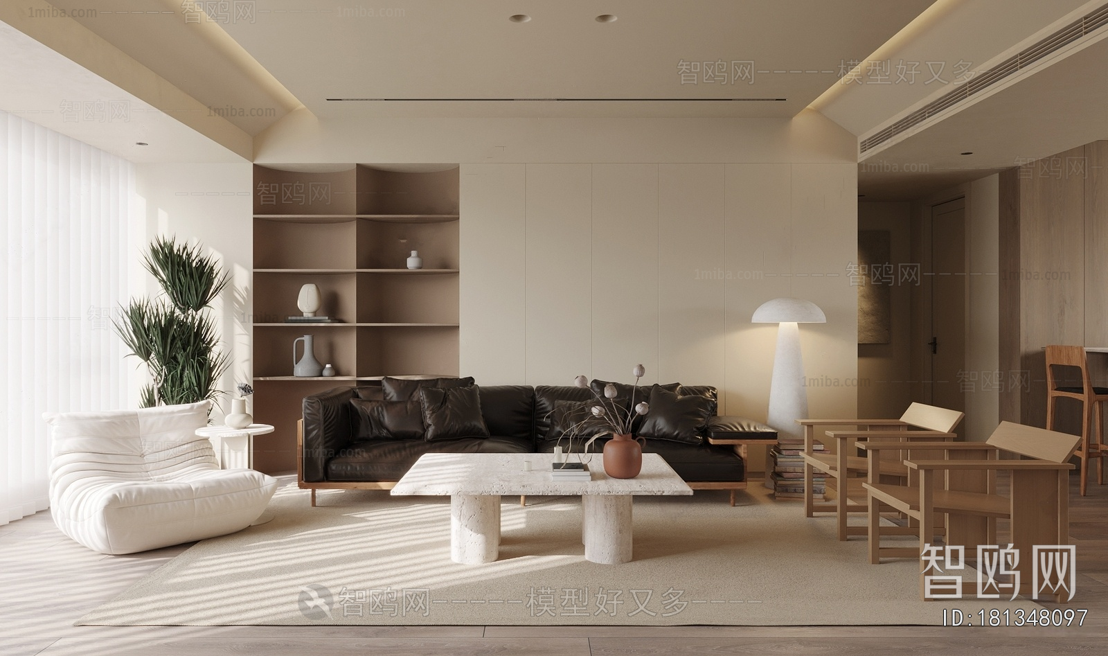 Wabi-sabi Style A Living Room