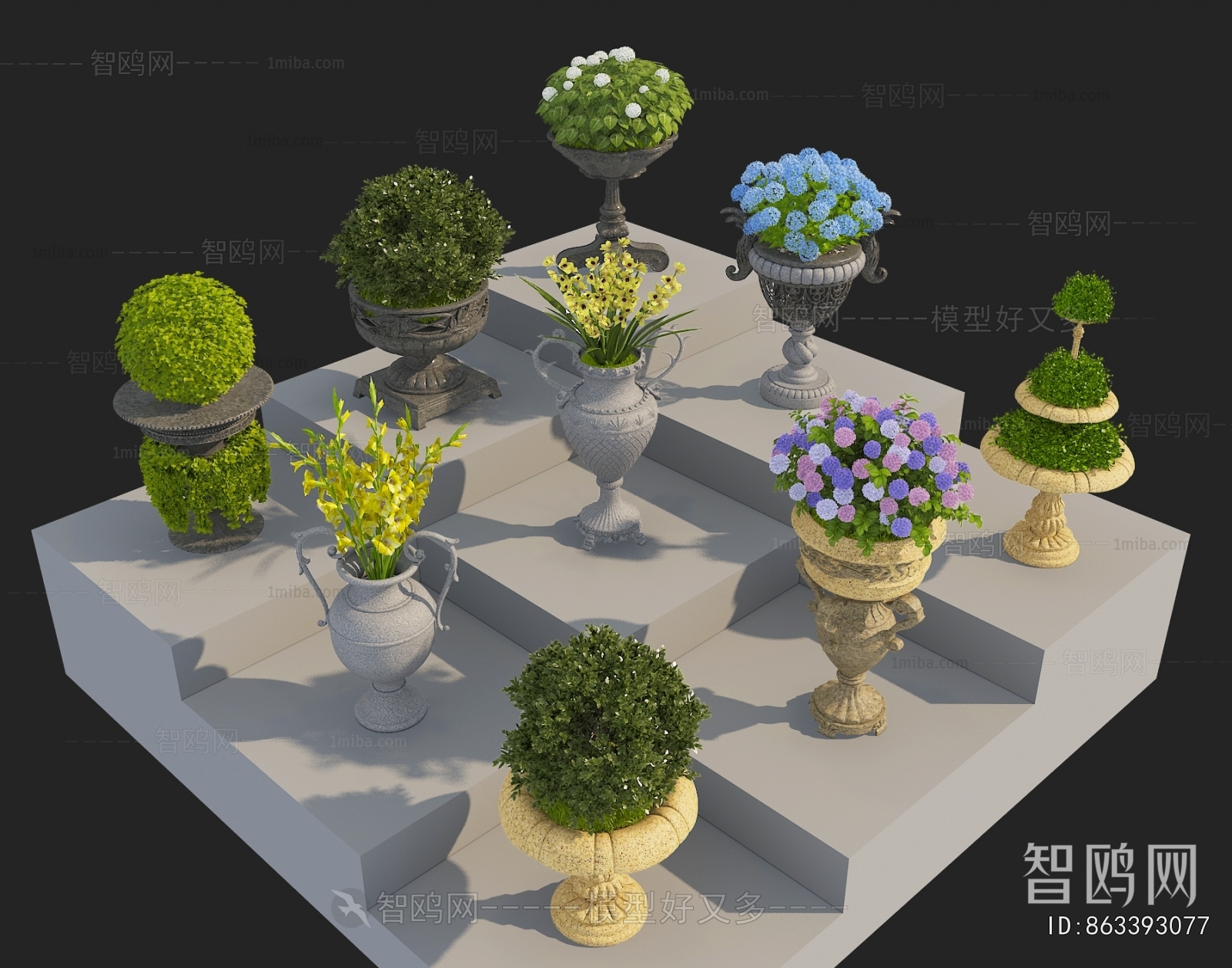 European Style Flower Bed, Flower Bowl, Flower Box