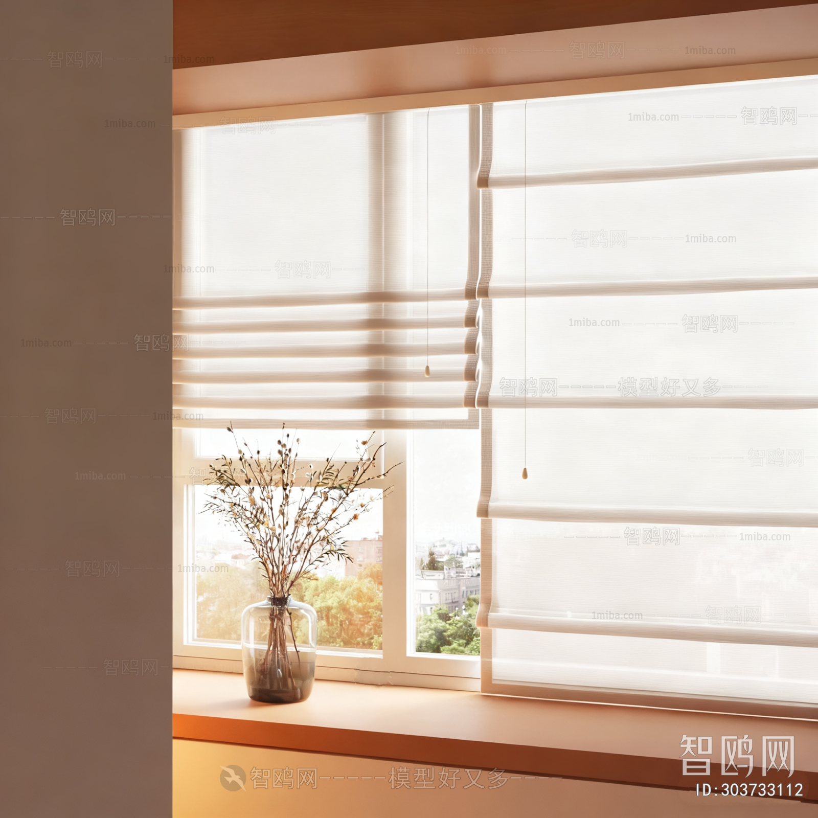 Modern Roman Curtain