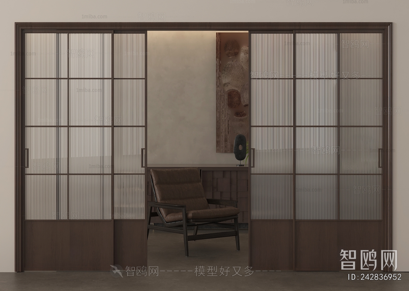 Wabi-sabi Style Sliding Door