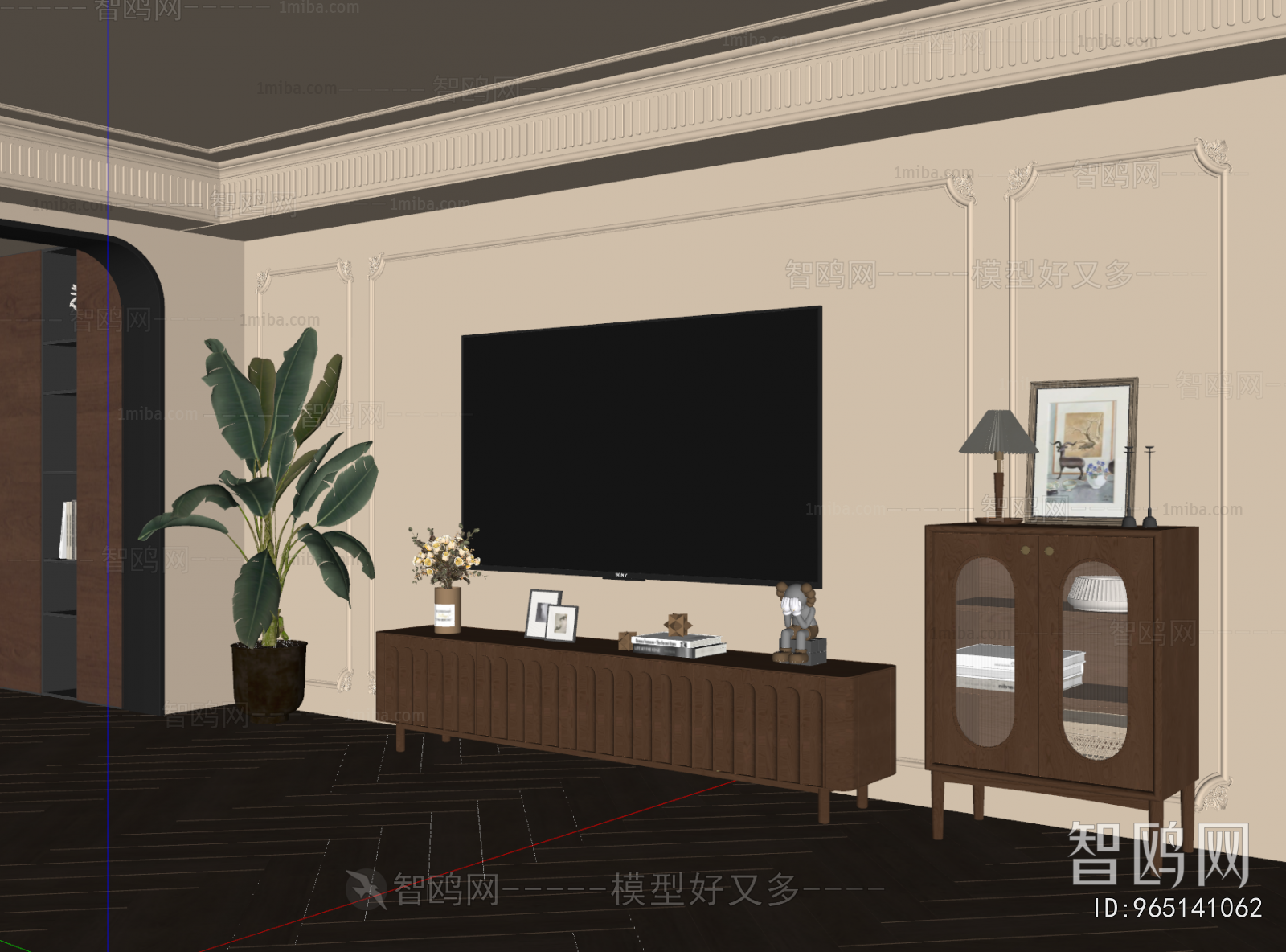 French Style TV Cabinet