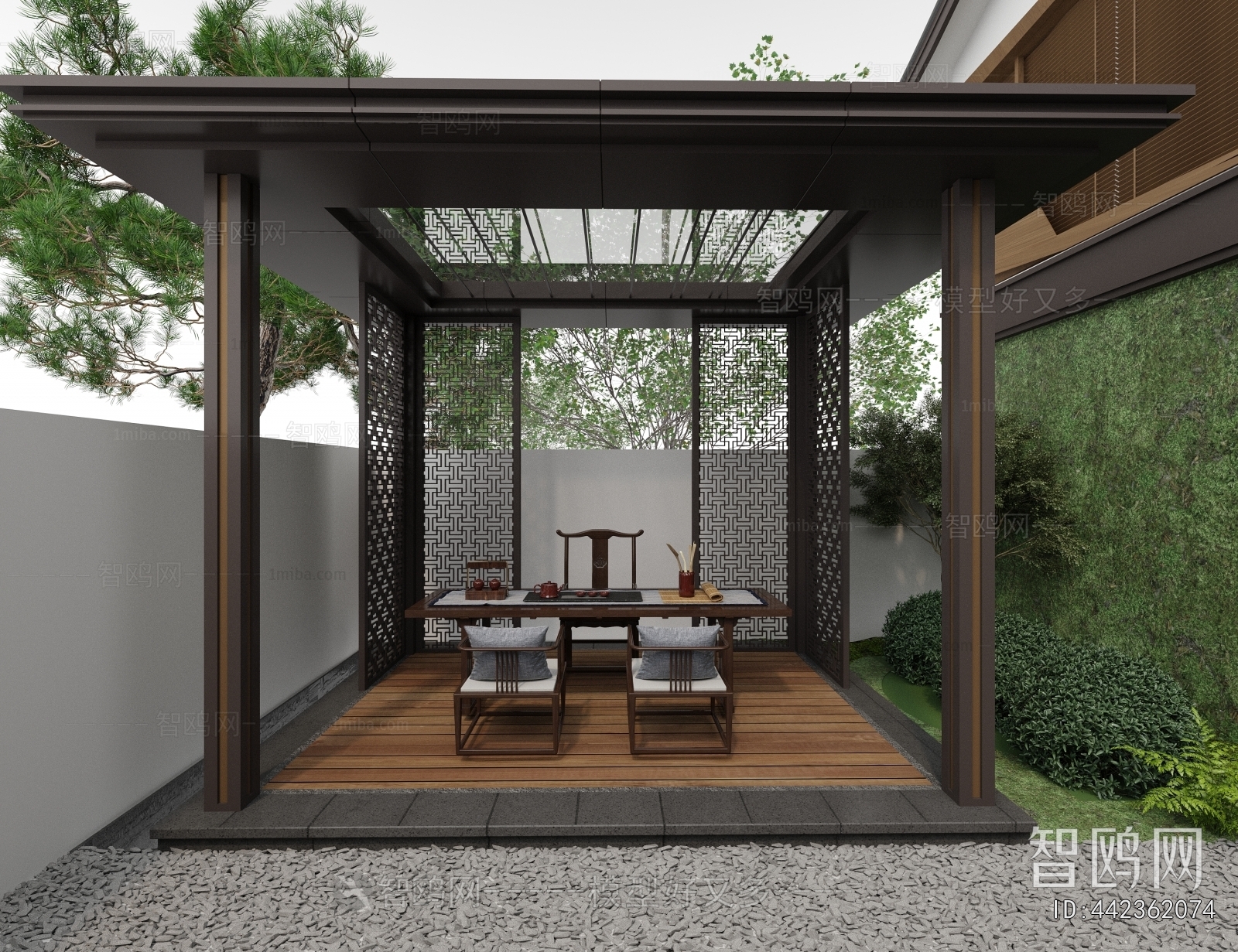 New Chinese Style Courtyard/landscape