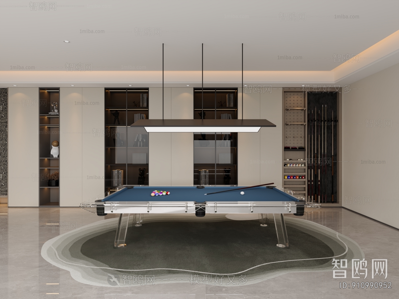 Modern Billiards Room