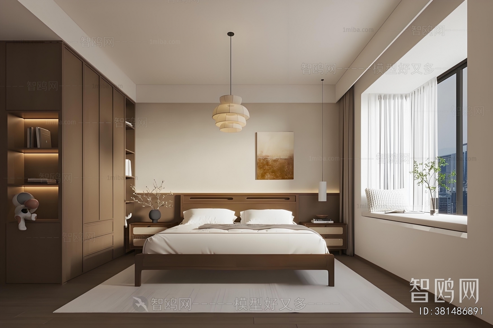 Wabi-sabi Style Bedroom