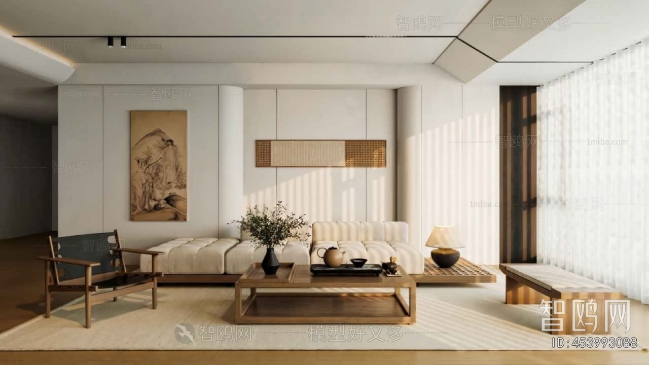 New Chinese Style A Living Room