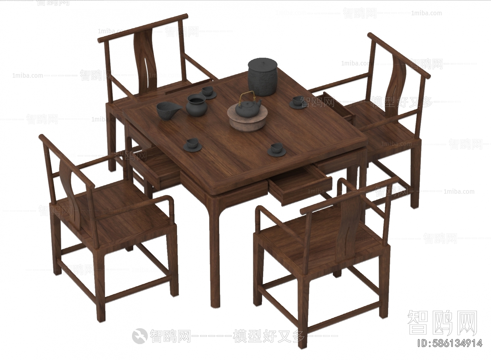 Chinese Style Tea Tables And Chairs