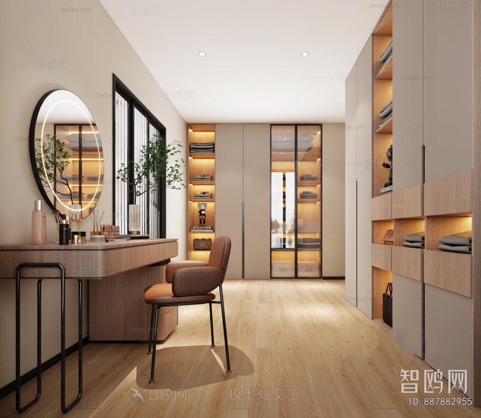 Modern Clothes Storage Area