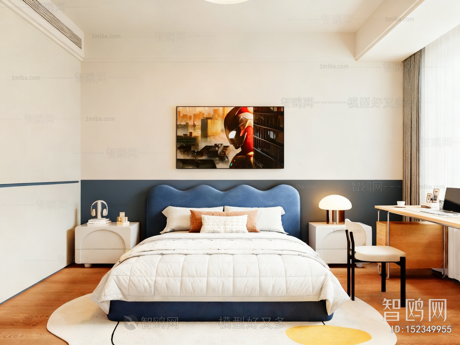 Modern Boy's Room And Son's Room