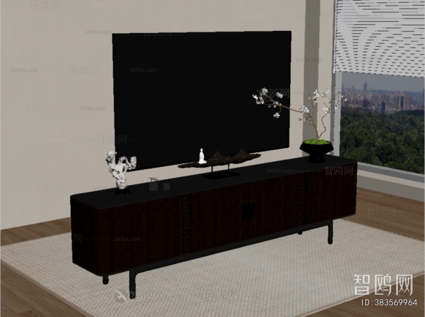 New Chinese Style TV Cabinet