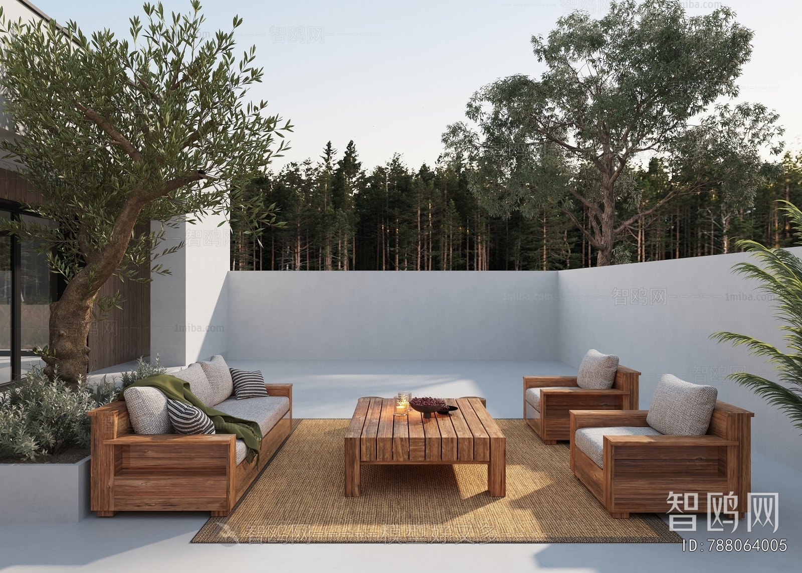 Modern Courtyard/landscape