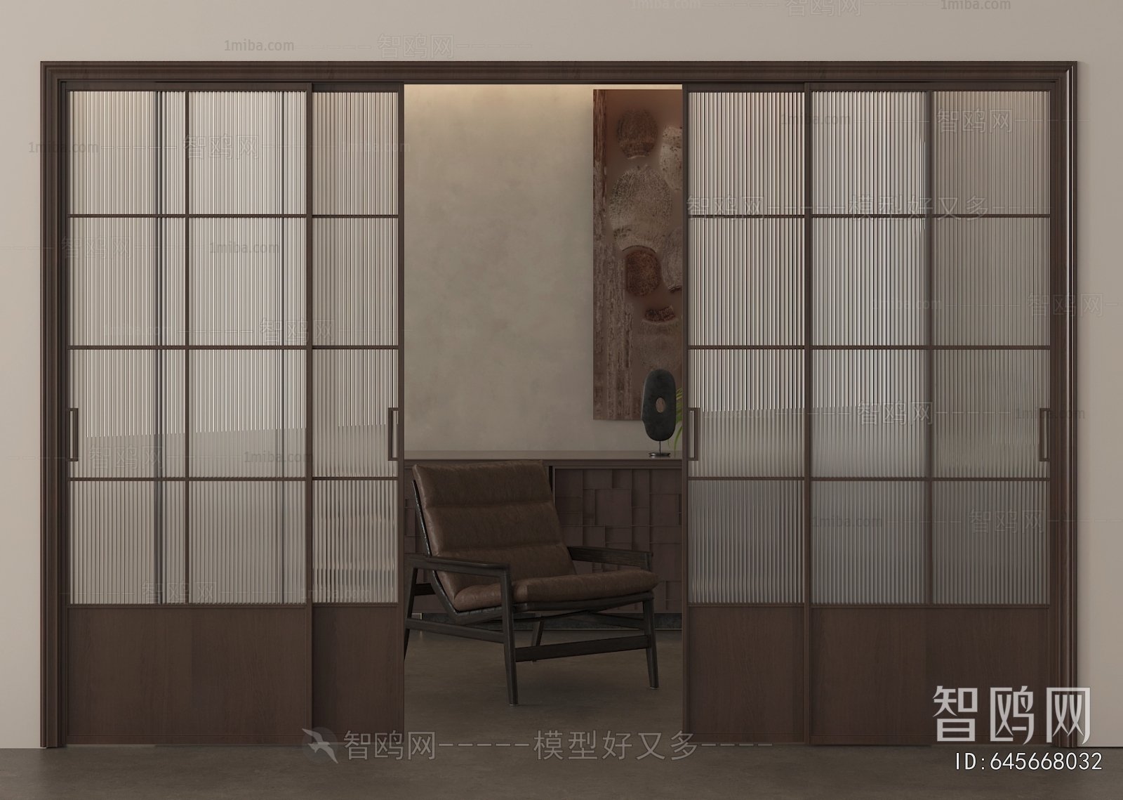Wabi-sabi Style Sliding Door
