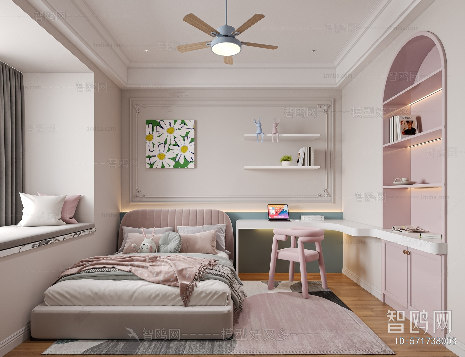 French Style Girl's Room Daughter's Room