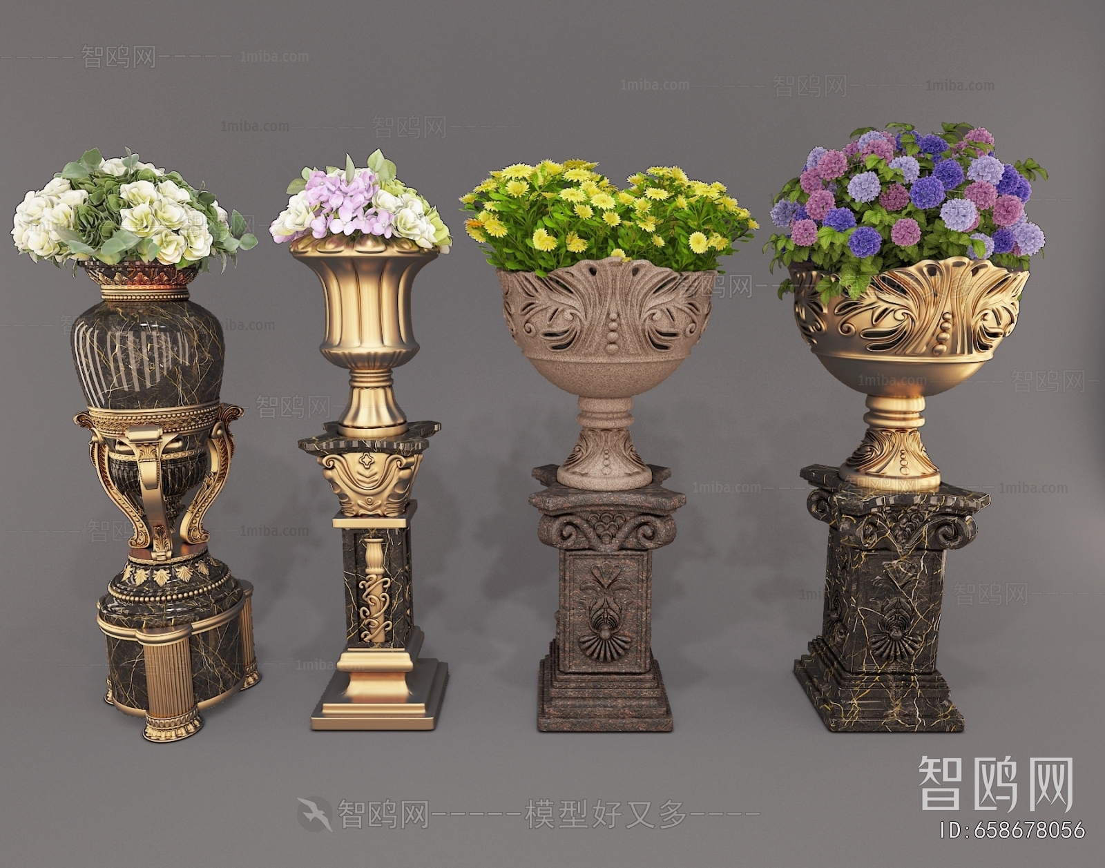 European Style Flower Bed, Flower Bowl, Flower Box