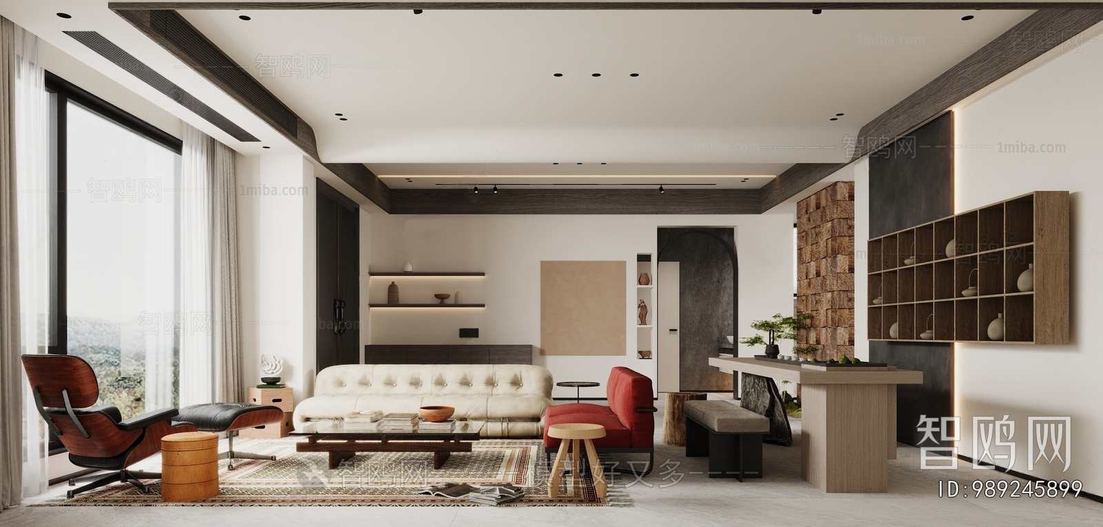 Wabi-sabi Style A Living Room