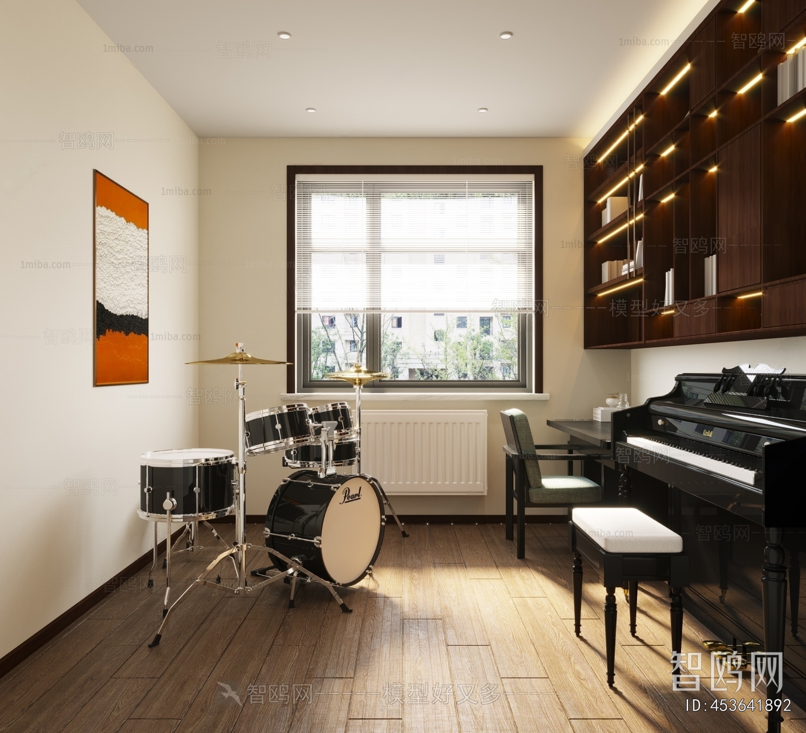 Modern Piano Room