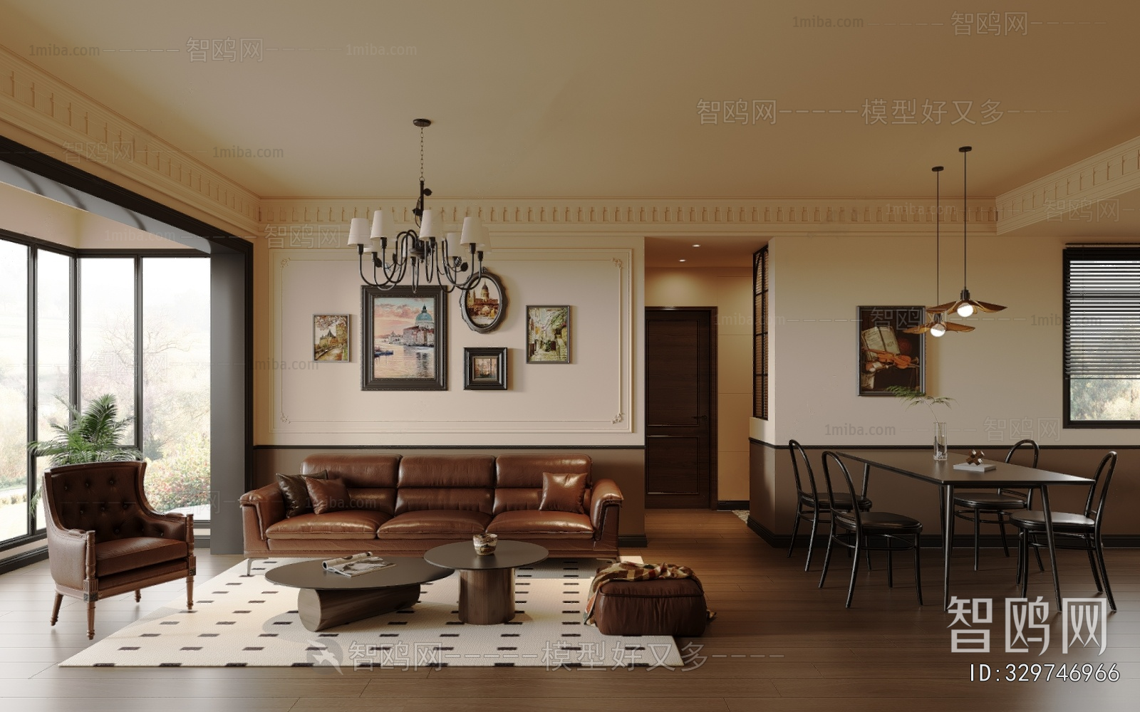 American Style A Living Room