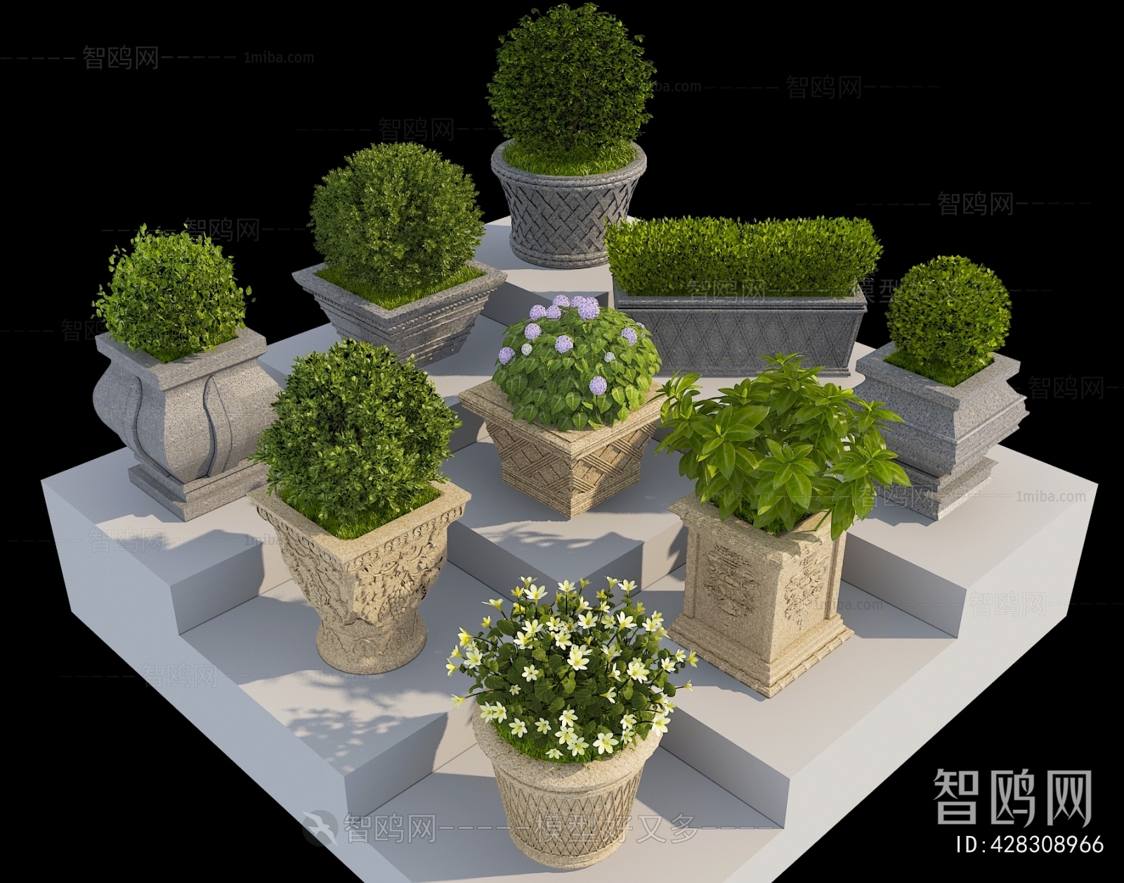 European Style Flower Bed, Flower Bowl, Flower Box