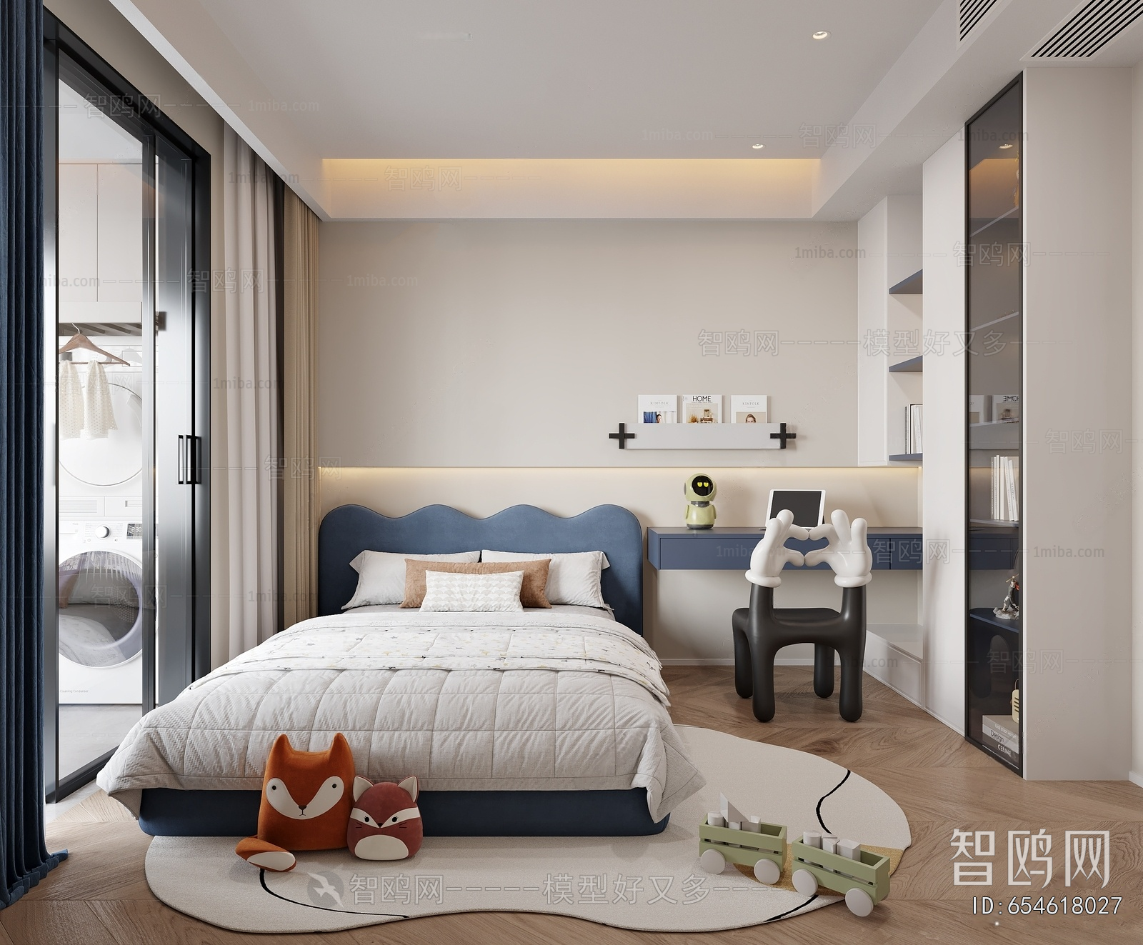 Modern Boy's Room And Son's Room