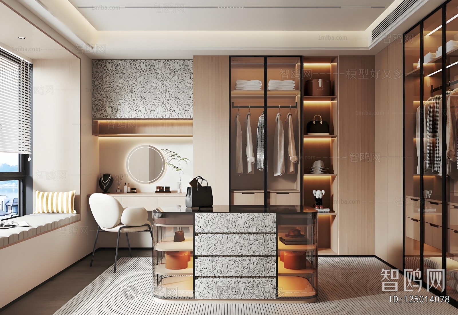 Modern Clothes Storage Area
