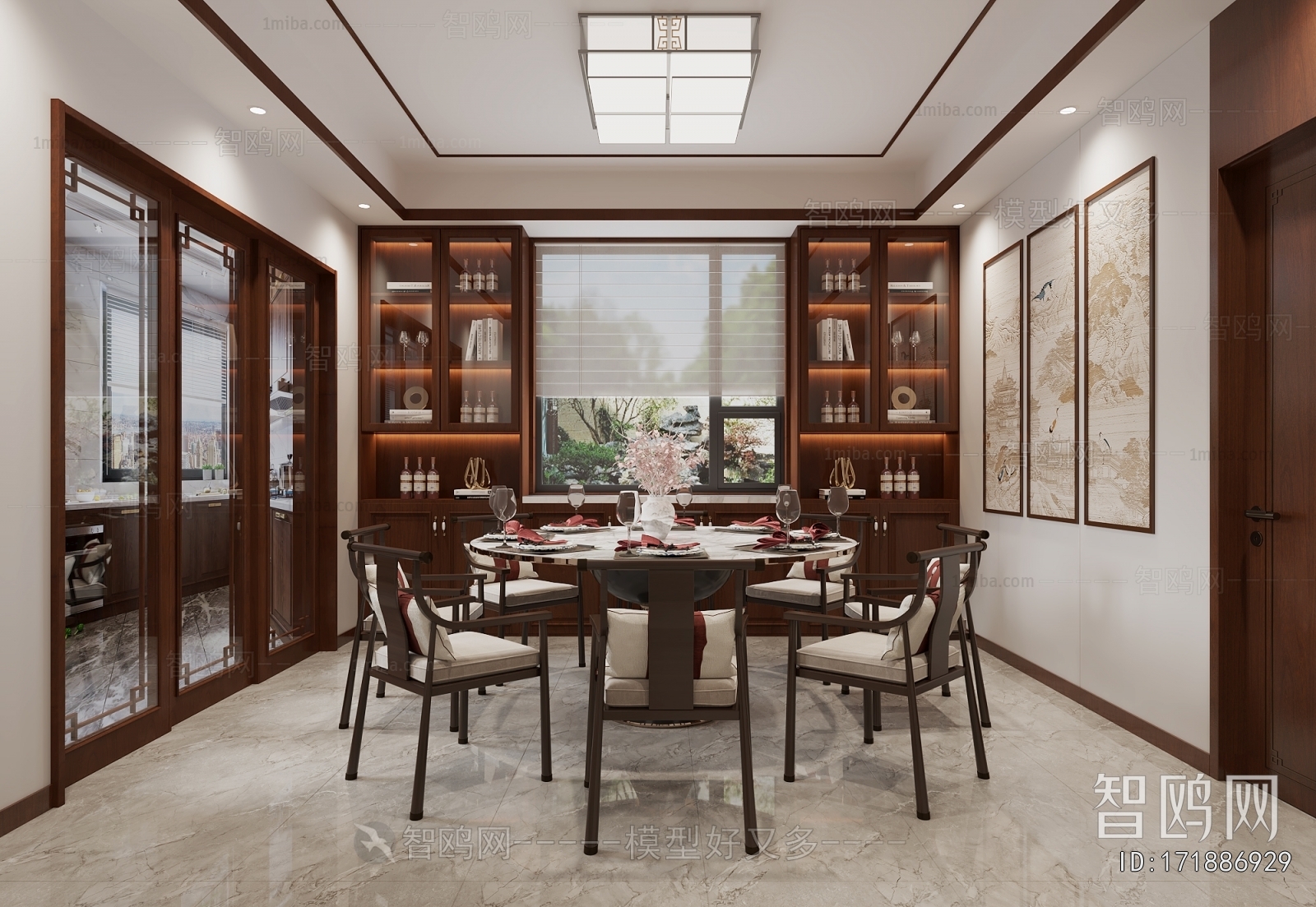 New Chinese Style Dining Room