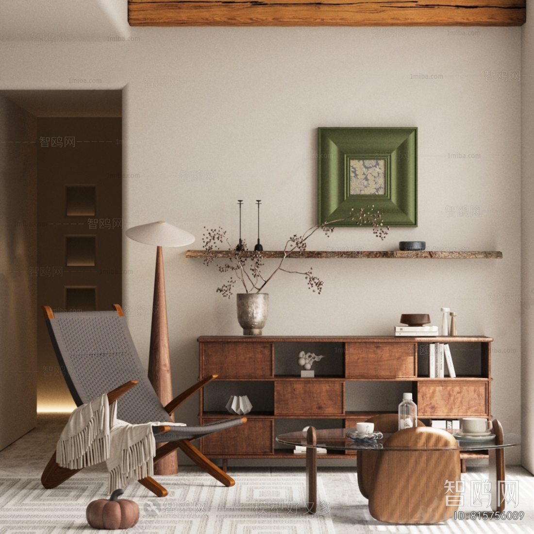 Wabi-sabi Style Lounge Chair