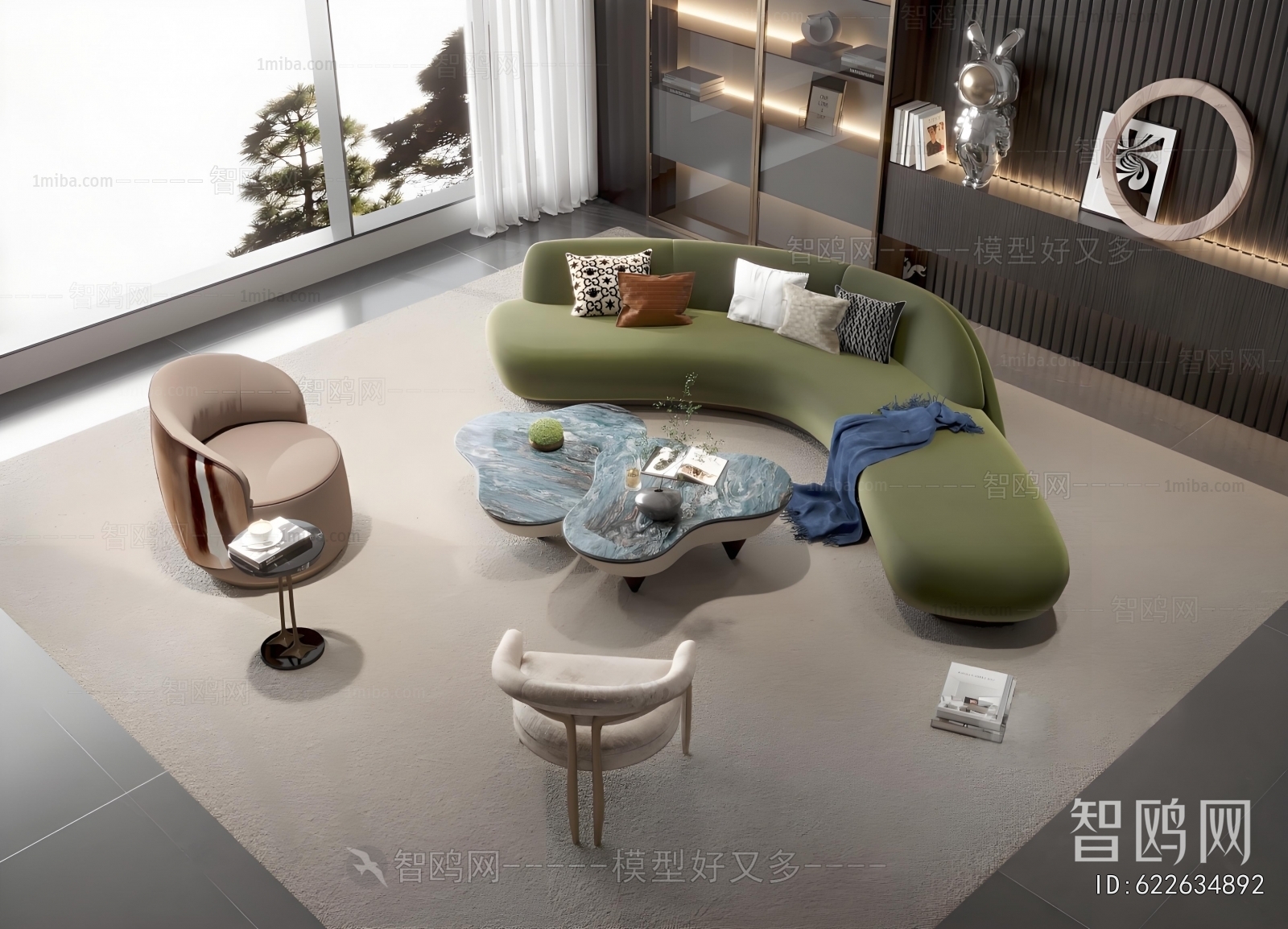 New Chinese Style Sofa Combination