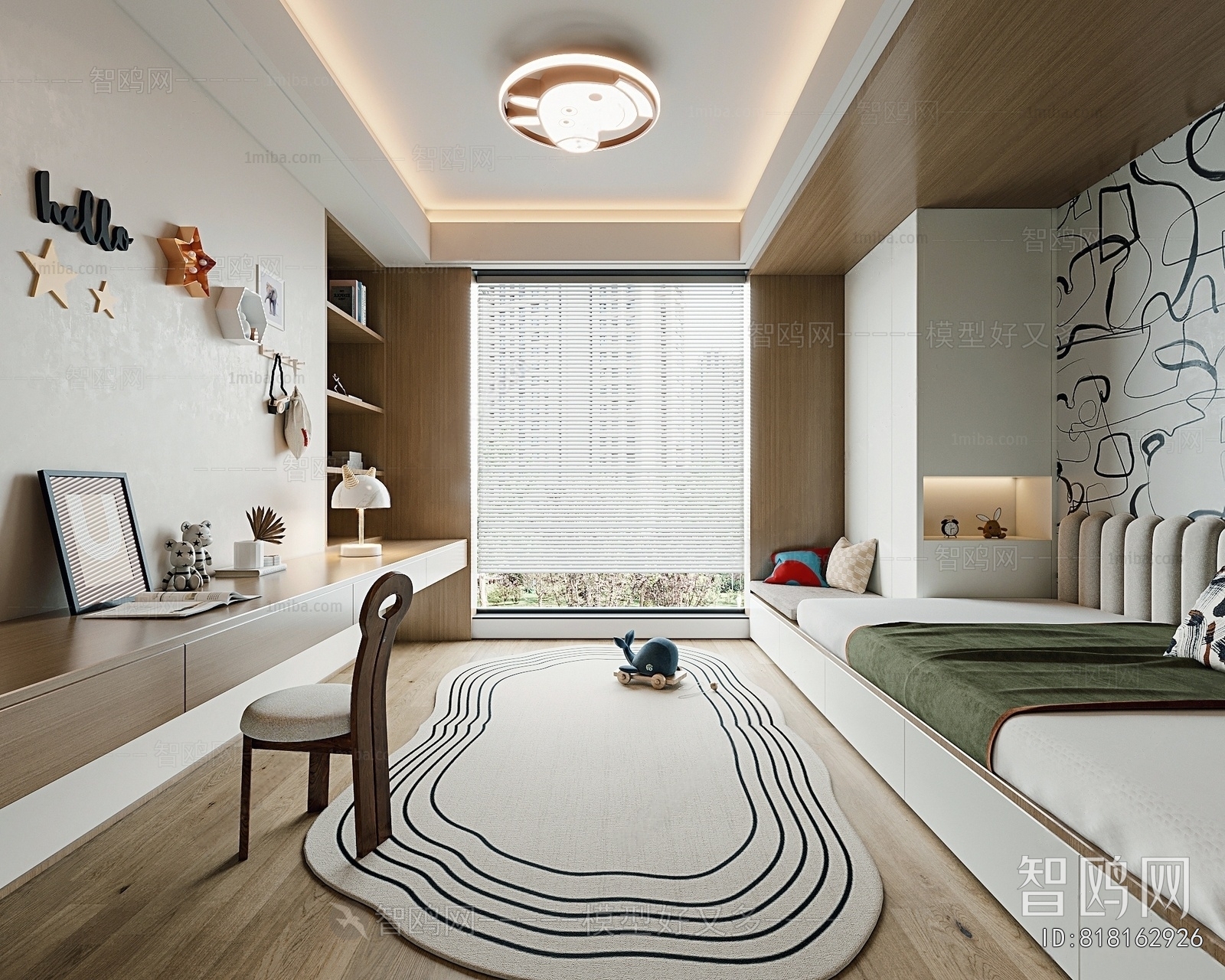 Modern Boy's Room And Son's Room