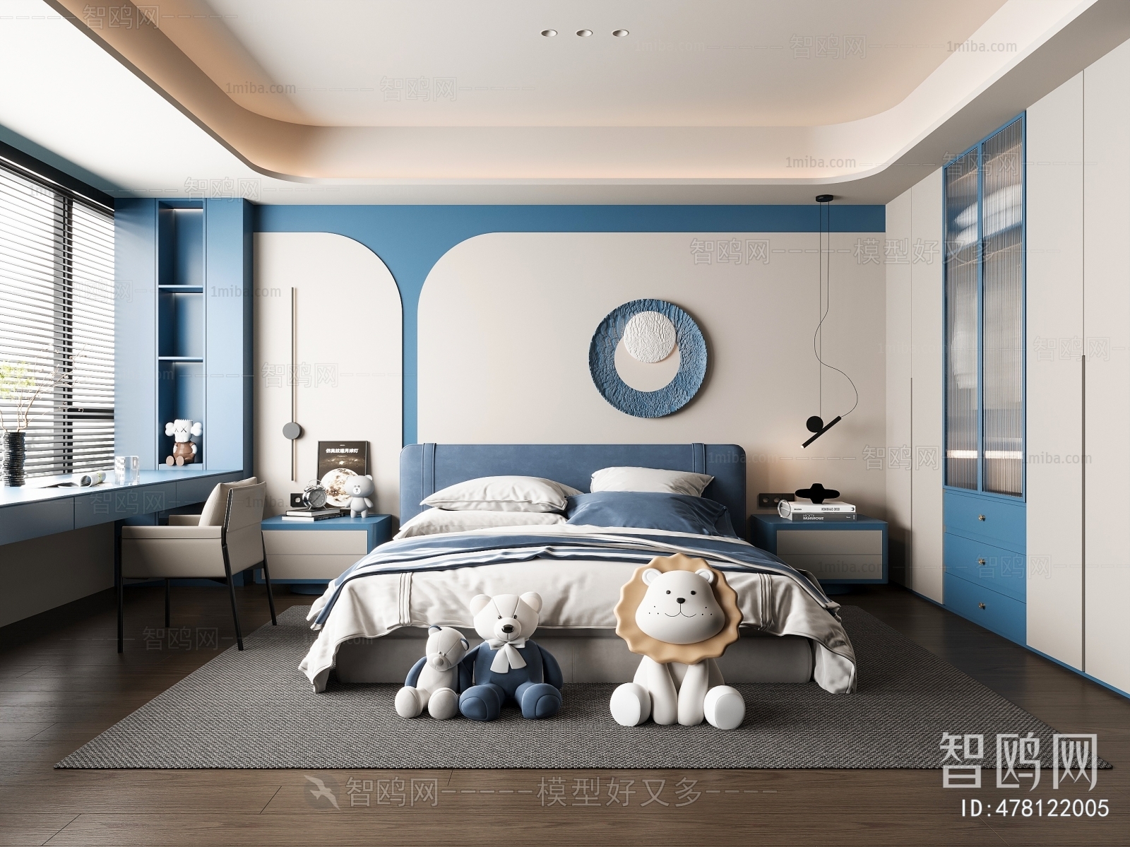 Modern Boy's Room And Son's Room