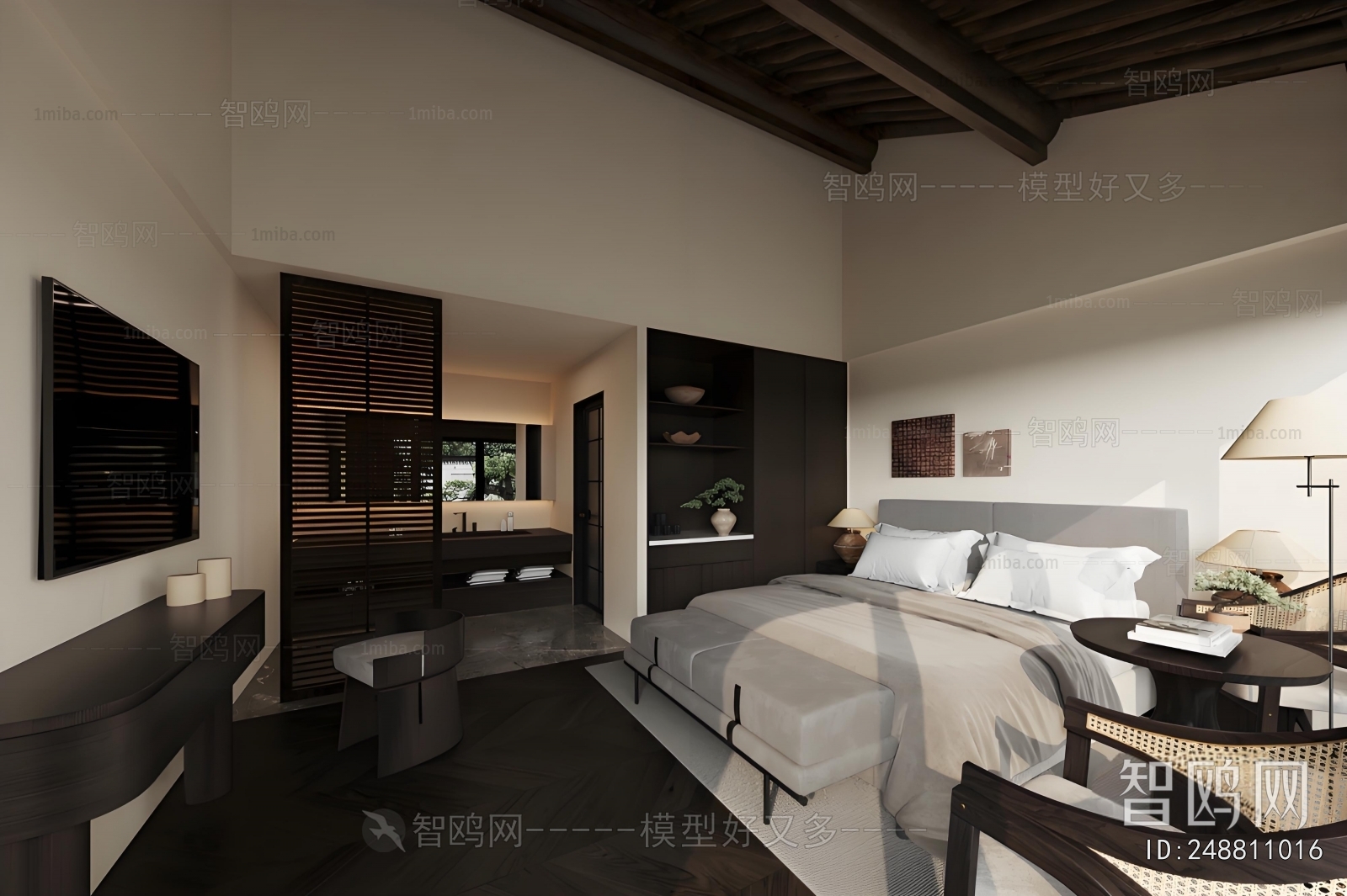 New Chinese Style Bedroom