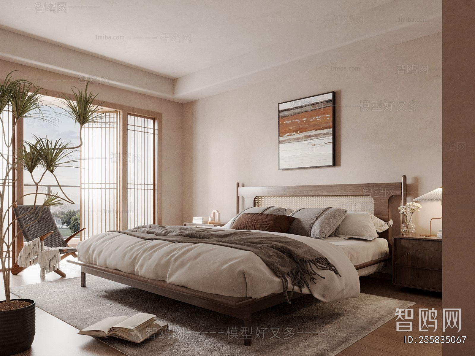 Wabi-sabi Style Bedroom