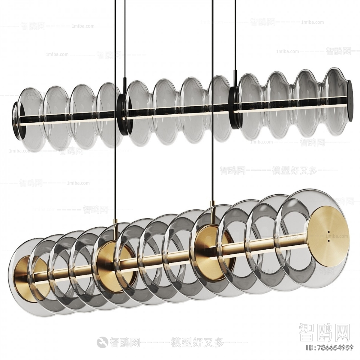 Modern Long Chandelier
