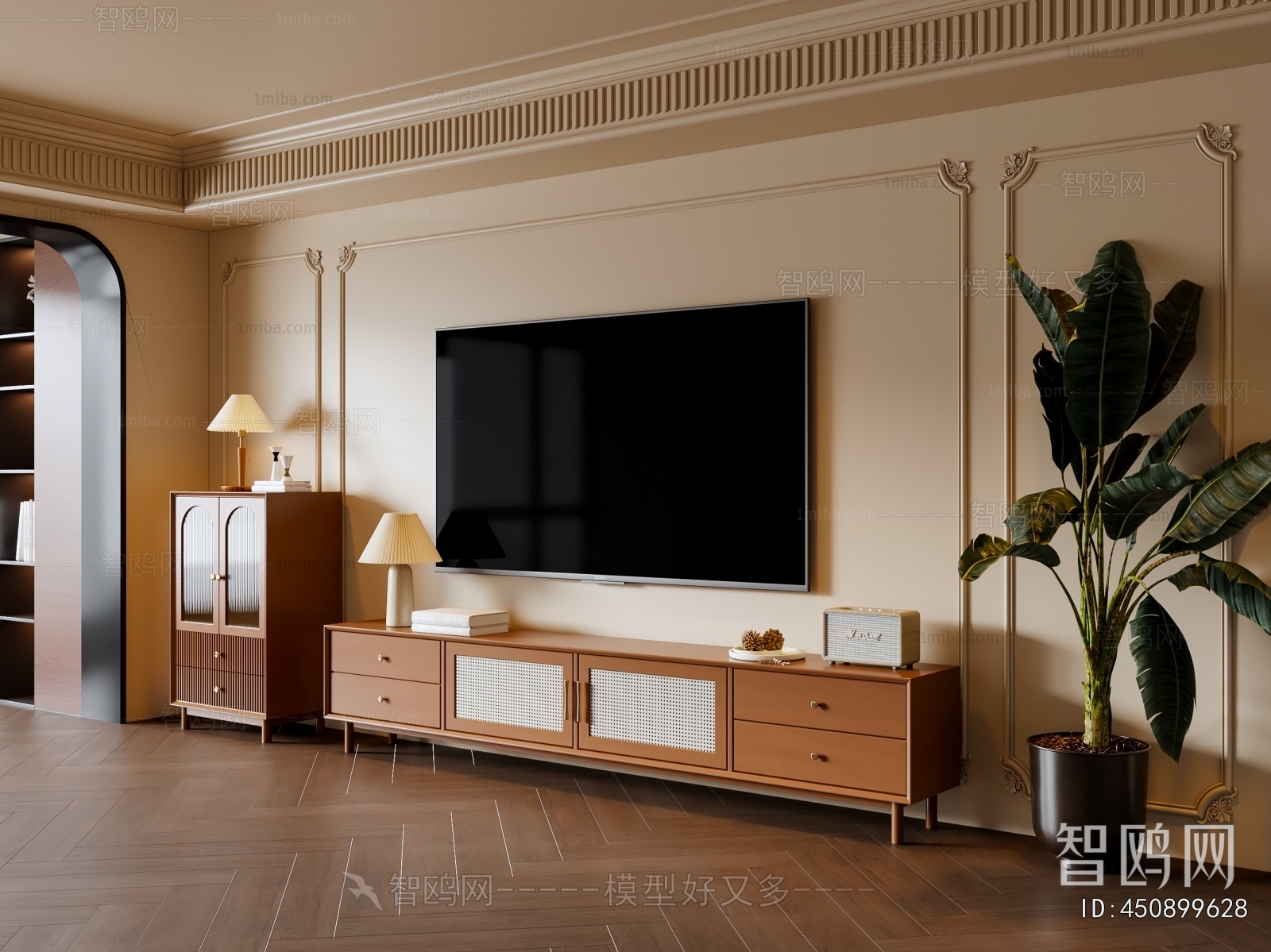 French Style TV Cabinet